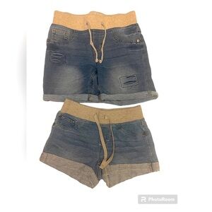 2 pairs of stretchable Arizona jean shorts size girls youth 10